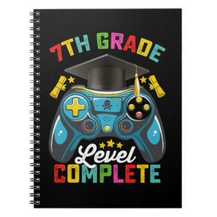 Afgestudeerd op niveau 7e klas Afstudeer Gamer Notitieboek
