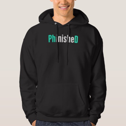 Afgestudeerd Promovendus ontwerp Hoodie (Voorkant)