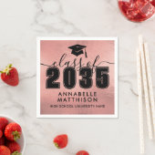 Afgestudeerd Rosé Goud Afstuderen Servet (Insitu)