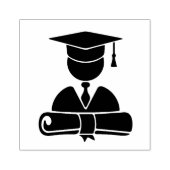 Afgestudeerd Rubberstempel (Afrduk)