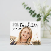 Afgestudeerd script - briefkaart (Staand voorkant)