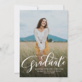 Afgestudeerd script eenvoudig één foto afstuderen kaart (Voorkant)