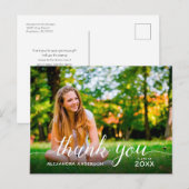 Afgestudeerd Script Foto Afstudeer Dank Je Briefkaart (Voorkant / Achterkant)