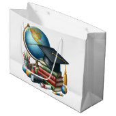 Afgestudeerd senior groot cadeauzakje (Voorkant Gekanteld)