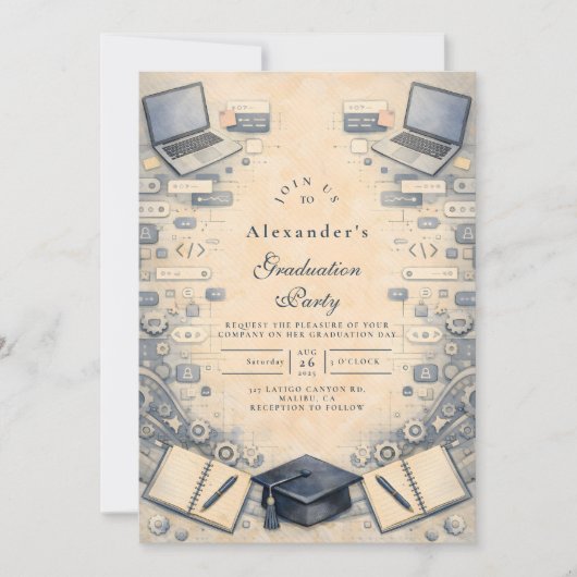 Afgestudeerd software engineering kaart (Voorkant)