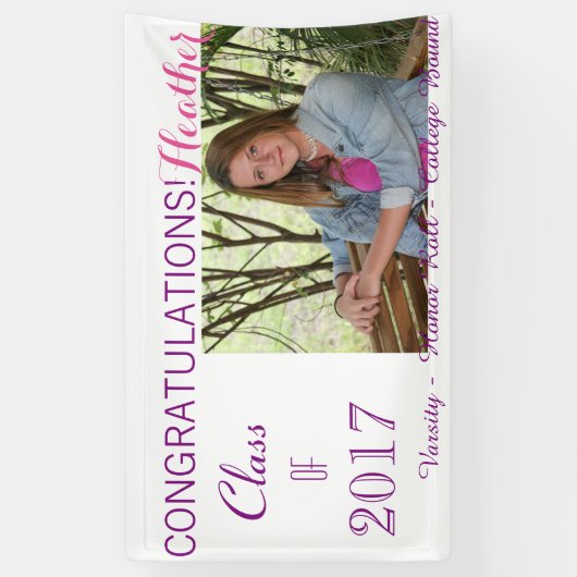 Afgestudeerd Spandoek (Verticaal)