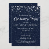 Afgestudeerd | Sterrennacht in blauw Kaart (Voorkant / Achterkant)