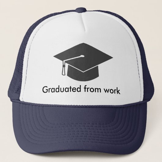 Afgestudeerd van werk trucker pet (Voorkant)