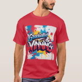 ‘Afgestudeerd & winnend’ Mannen Tshirt (Voorkant)