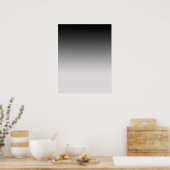 Afgestudeerd zwart naar grijs Poster voor fotograf (Keuken)