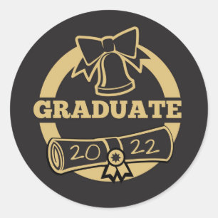 Afgestudeerde 2022 ronde sticker