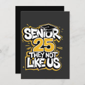 Afgestudeerde 2025 Zij Lijken Niet Op Jou Afstuder Kaart (Voorkant / Achterkant)