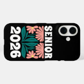Afgestudeerde 2026 Aangepaste Retro Groovy Bloemen Case-Mate iPhone Case (Achterkant (horizontaal))