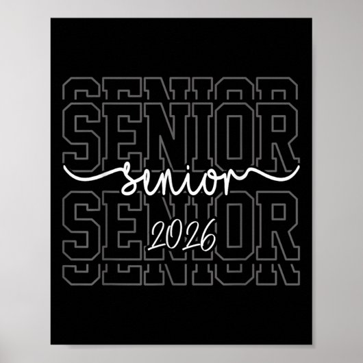 Afgestudeerde 2026 Cl Van 2026 Schooljaar Afstuder Poster (Voorkant)