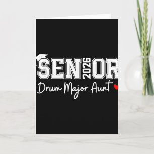 Afgestudeerde 2026 Drum Major Oom Marching Afstude Kaart