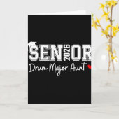 Afgestudeerde 2026 Drum Major Oom Marching Afstude Kaart (Gele Bloem)