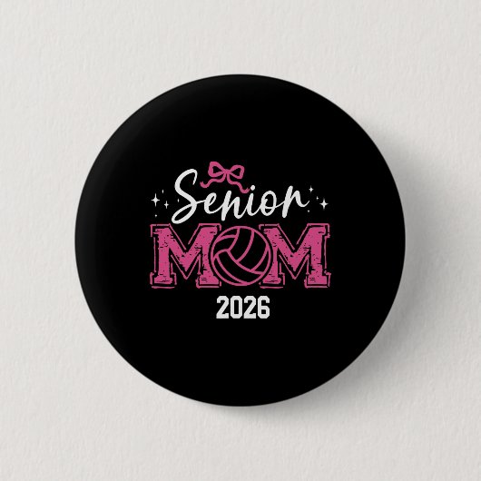 Afgestudeerde 2026 Klas van 2026 Senior Moeder Vol Ronde Button 5,7 Cm (Voorkant)