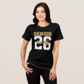 Afgestudeerde 2026 Retro Klas van 2026 Afstuderen Tri-Blend Shirt (Voorkant volledig)