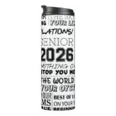 Afgestudeerde 2026 thermosbeker (Geroteerd rechts)