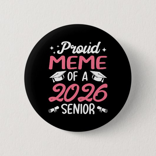 Afgestudeerde 2026 Trots Meme Van Eén Afgestudeerd Ronde Button 5,7 Cm (Voorkant)