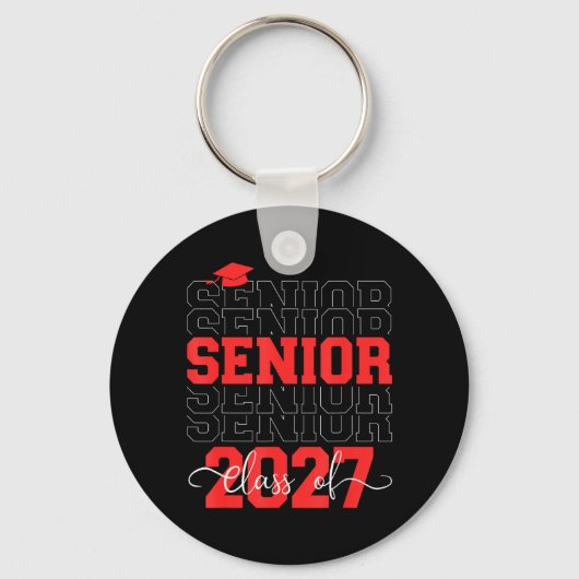 Afgestudeerde 2027 Klas van 2027 Sleutelhanger (Voorkant)