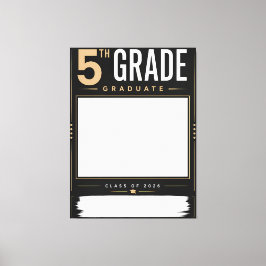 Afgestudeerde 5e klas 2026 op maat gemaakte fotoca canvas afdruk