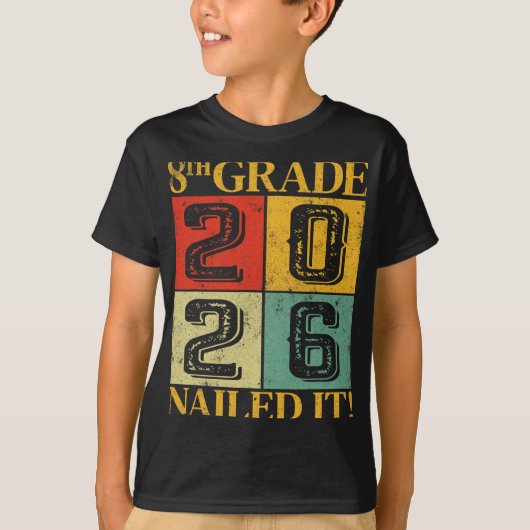 Afgestudeerde 8e klas heeft het voor elkaar Midden T-shirt (Voorkant)