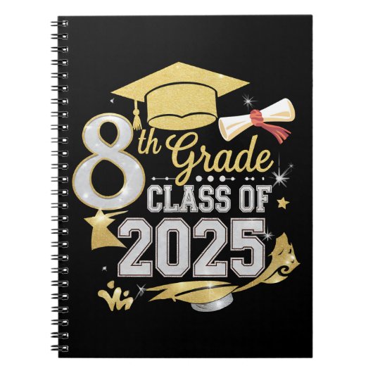 Afgestudeerde 8e klas van 2025 Afstuderen Notitieboek (Voorkant)