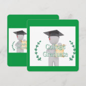 Afgestudeerde aan de hogeschool kaart (Voorkant / Achterkant)