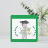 Afgestudeerde aan de hogeschool kaart (Staand voorkant)