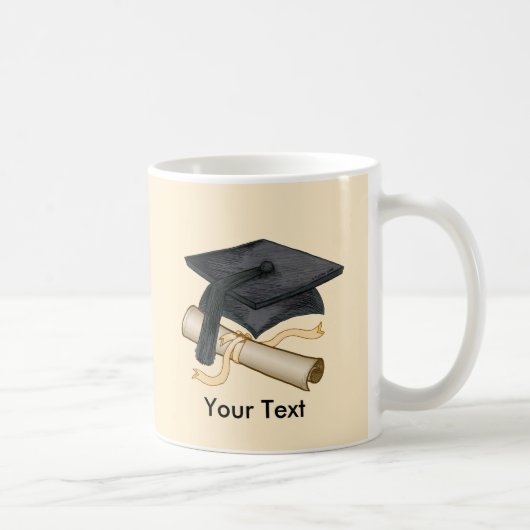 Afgestudeerde baret diploma aangepaste mok (Rechts)