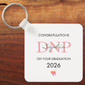 Afgestudeerde DNP Gepersonaliseerde Naam Klas van Sleutelhanger (Voorkant)