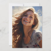 Afgestudeerde dochter Ik Cap Aankondiging (Achterkant)