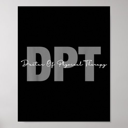 Afgestudeerde doctoraal fysiotherapie dpt student poster (Voorkant)