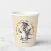 Afgestudeerde eigen draak kleuterschool, 8oz papie papieren bekers (Voorkant)