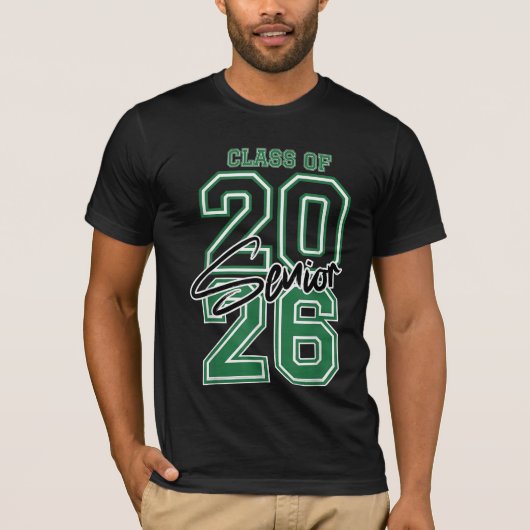 Afgestudeerde eindexamenklas 2026 t-shirt (Voorkant)