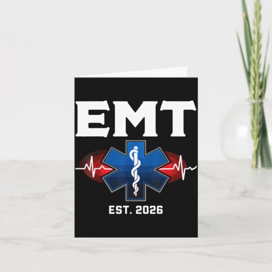 Afgestudeerde EMT-student EMT Est ontwerp Kaart (Voorkant)