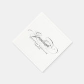 Afgestudeerde Fancy Calligraphy Afstuderen Servet (Hoek)