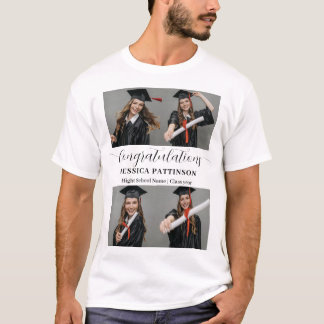Afgestudeerde foto klas jaar middelbare school afs t-shirt