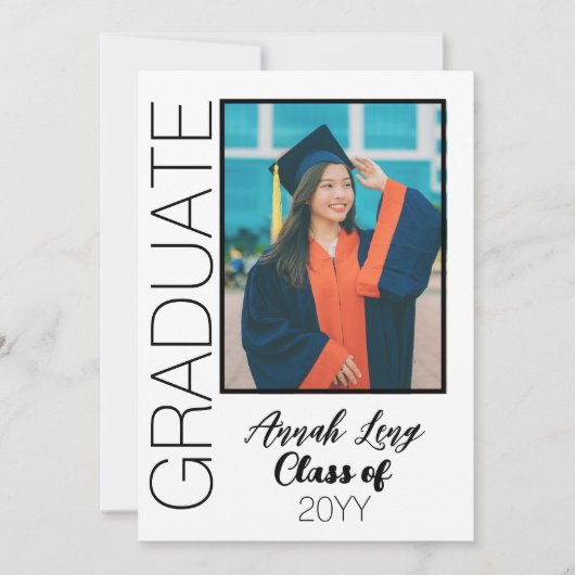 Afgestudeerde foto klas van  kaart (Voorkant)