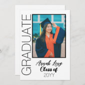 Afgestudeerde foto klas van  kaart (Voorkant / Achterkant)