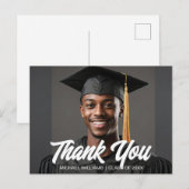 Afgestudeerde Foto Vet Script Afstudeer Bedankt Briefkaart (Voorkant / Achterkant)