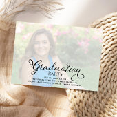 Afgestudeerde fotocollage Zwart en Goud Eenvoudig Aankondiging