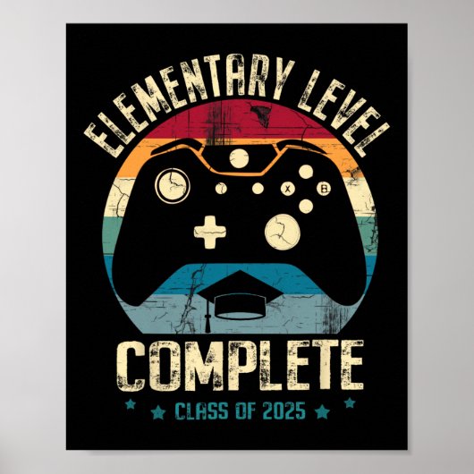 Afgestudeerde gamer op elementair niveau Cl van 20 Poster (Voorkant)