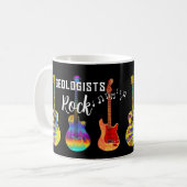 Afgestudeerde geologen rock afstuderen koffiemok (Voorkant links)