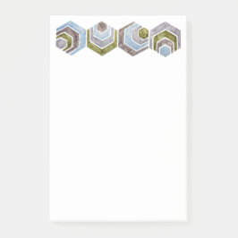 Afgestudeerde hexagon post-it® notes