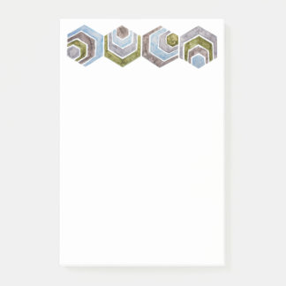 Afgestudeerde hexagon post-it® notes