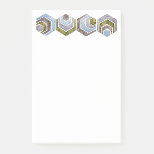 Afgestudeerde hexagon post-it® notes (Voorkant)