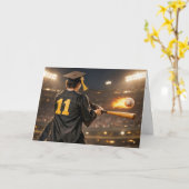 Afgestudeerde Honkbalspeler #11 Kaart (Gele Bloem)
