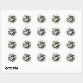 Afgestudeerde in Computerwetenschappen & Informati Ronde Sticker (Vel)